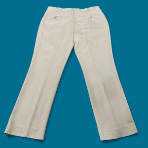 Roundtree & Yorke Straight Leg Work Trouser Dress Pants 38x32 Beige Tan